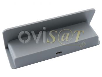 Base de carga / cargador dock de color gris con cable USB tipo C para Nintendo Switch / Switch Lite, en blister